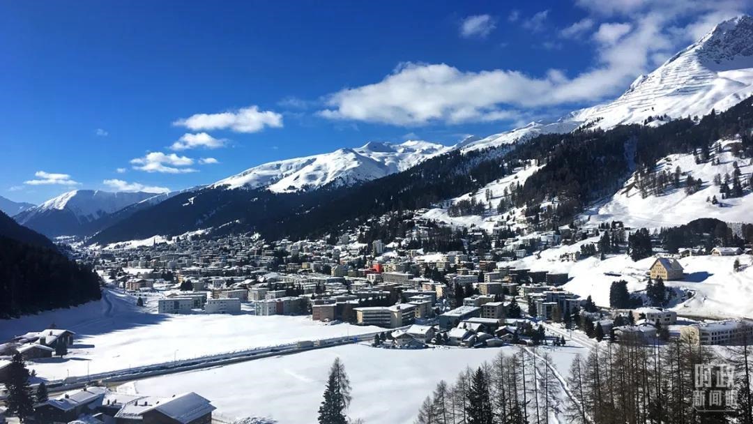 △瑞士，達(dá)沃斯小鎮(zhèn)。