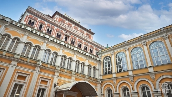  △當?shù)貢r間3月21日，莫斯科，克里姆林宮。（總臺央廣記者潘毅拍攝）