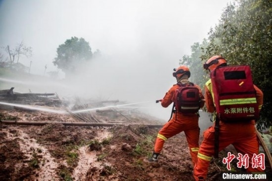 演練現(xiàn)場(chǎng)。瀘州消防供圖