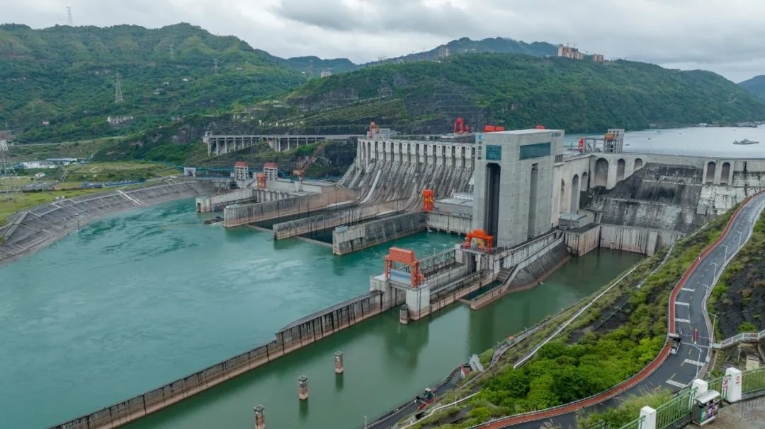 航拍向家壩升船機。受訪者供圖