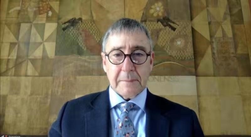 里斯本大學(xué)孔子學(xué)院葡方院長(zhǎng)若昂·巴雷羅。中國(guó)駐葡萄牙大使館供圖