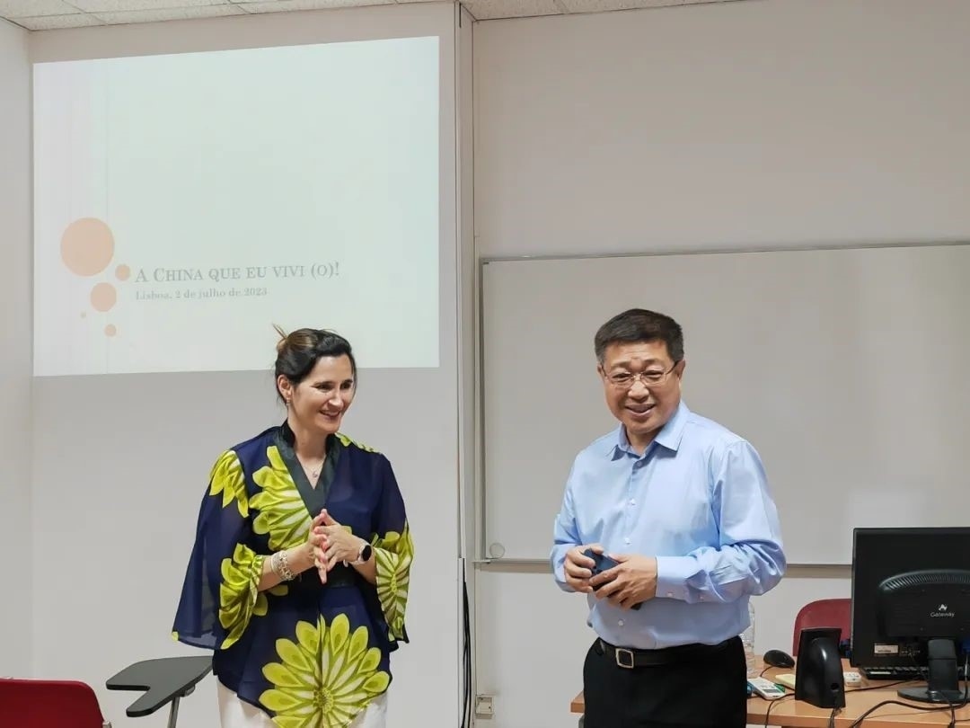 里斯本大學(xué)孔子學(xué)院組織漢語(yǔ)角活動(dòng)。 圖片來(lái)源：里斯本大學(xué)孔子學(xué)院公眾號(hào)