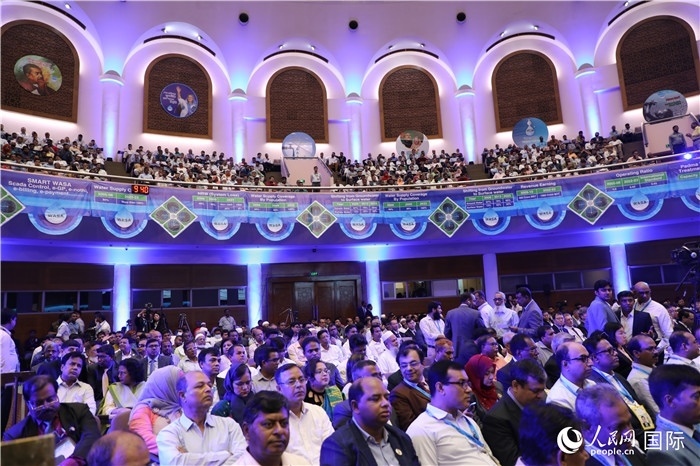 7月13日，達舍爾甘地污水處理廠項目竣工典禮舉行。人民網(wǎng)記者 孫廣勇攝