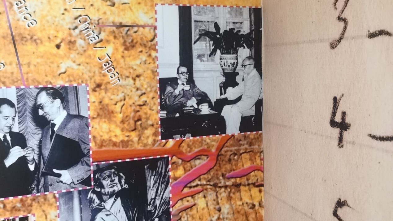 1957年，卡贊扎基斯第二次訪問中國，期間與作家茅盾進(jìn)行交流。人民網(wǎng)記者 葛泰佚攝