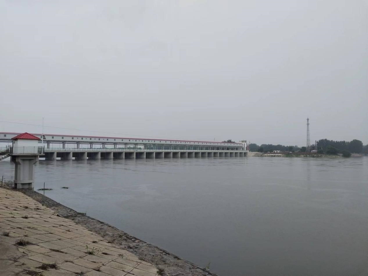 獨流減河進洪閘。受訪者供圖