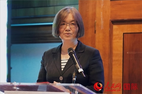 薛伶致辭。人民網(wǎng) 郭錦標(biāo)攝