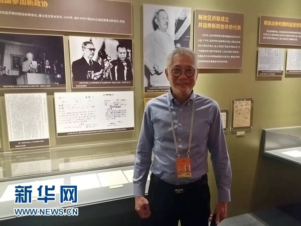 印尼廣東社團(tuán)聯(lián)合總會總主席張錦泉。新華網(wǎng)記者 侯強(qiáng) 攝