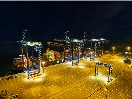 萊基港實(shí)行7×24小時裝卸作業(yè)機(jī)制。受訪者供圖