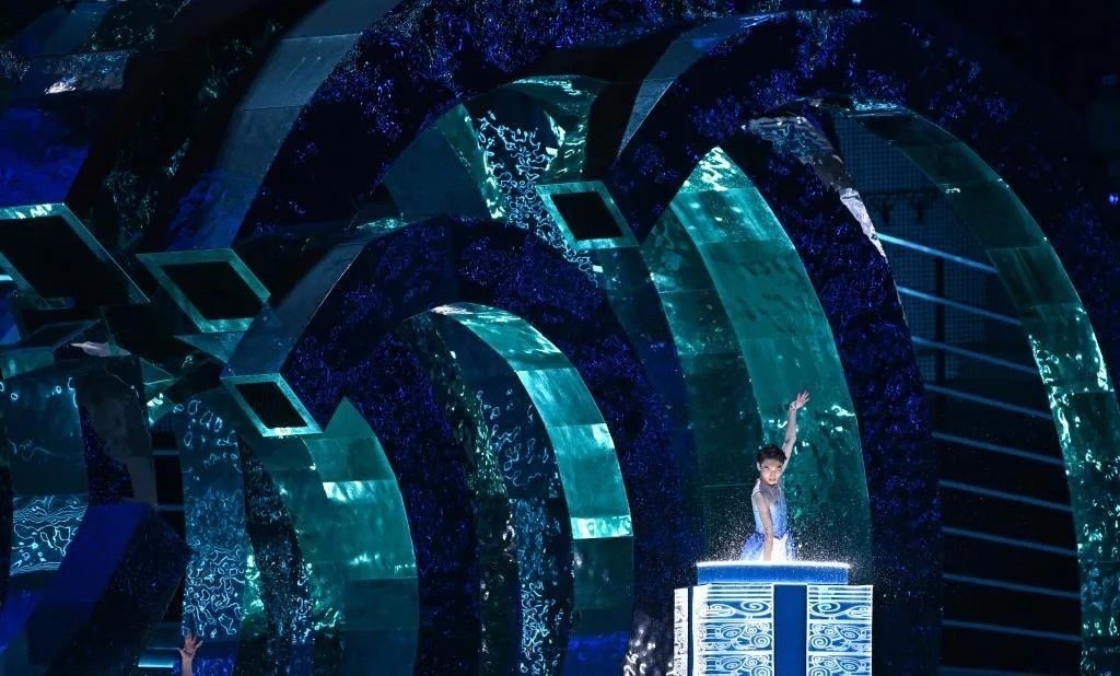 △9月23日，杭州第19屆亞洲運動會開幕式迎賓表演《水潤秋輝》。