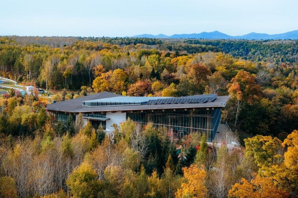 園區(qū)在多棟建筑上都安裝有分布式光伏發(fā)電設(shè)施。邱活攝