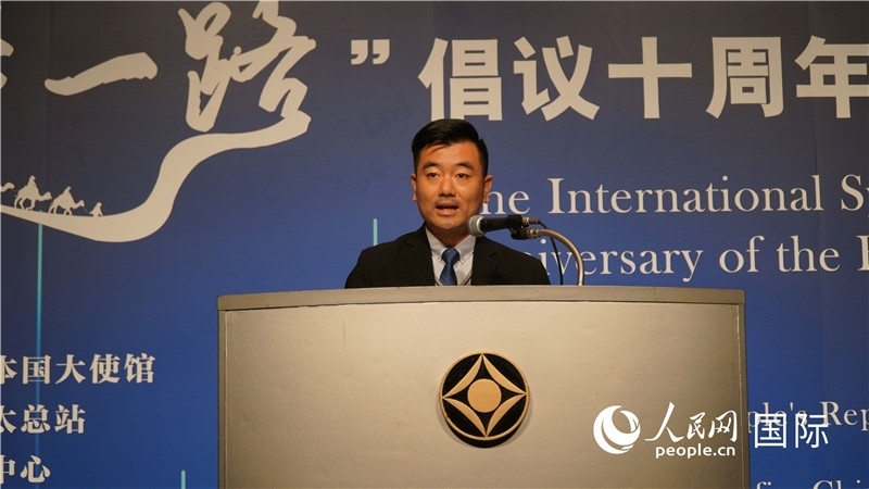 泰中“一帶一路”研究中心主任威倫發(fā)言。人民網(wǎng) 蔣曉辰攝