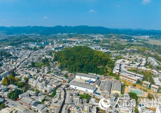 航拍舊州古鎮(zhèn)。人民網(wǎng) 陽茜攝