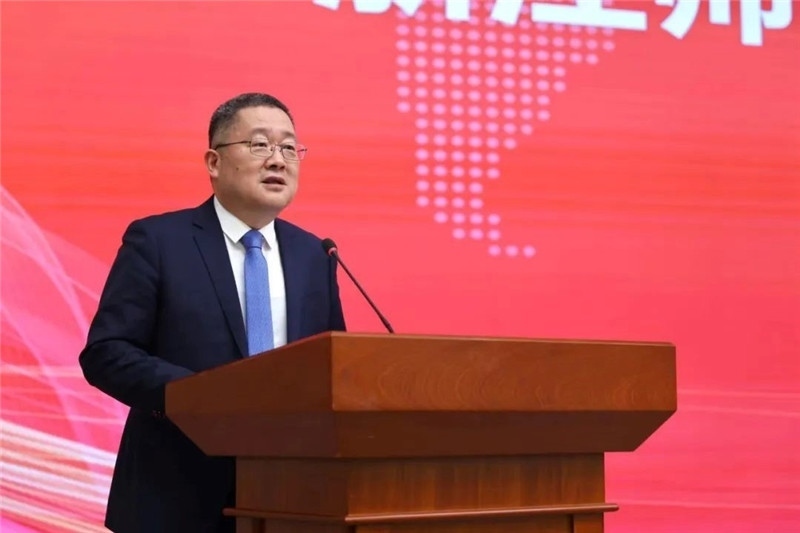 浙江師范大學(xué)黨委書記鄭孟狀致辭。主辦方供圖