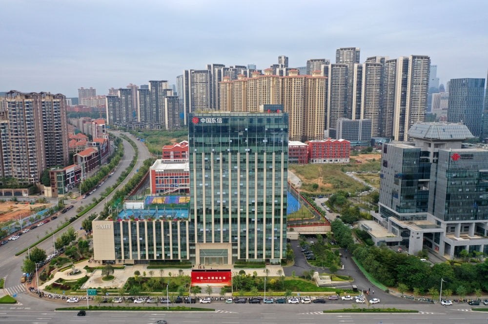 中國(guó)—東盟信息港（無(wú)人機(jī)照片）。