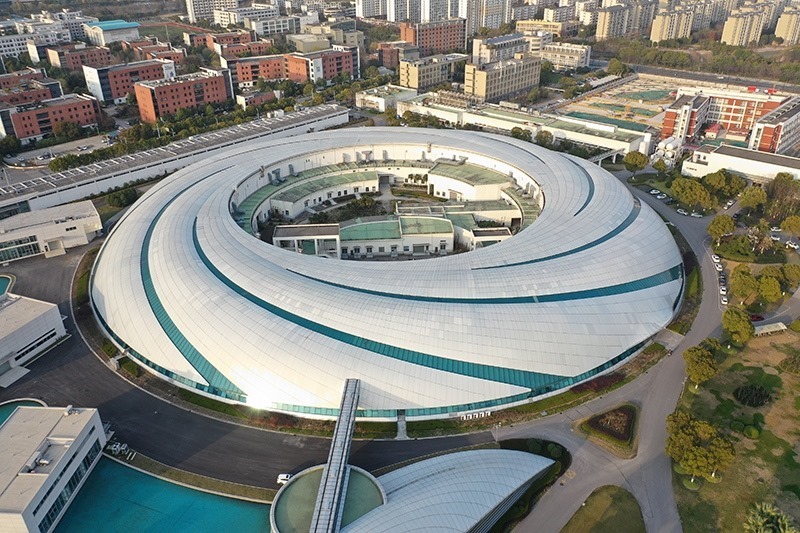 2019年3月12日，航拍上海光源項(xiàng)目。