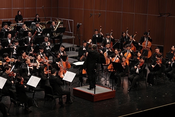 音樂會(huì)現(xiàn)場(chǎng)。學(xué)校供圖