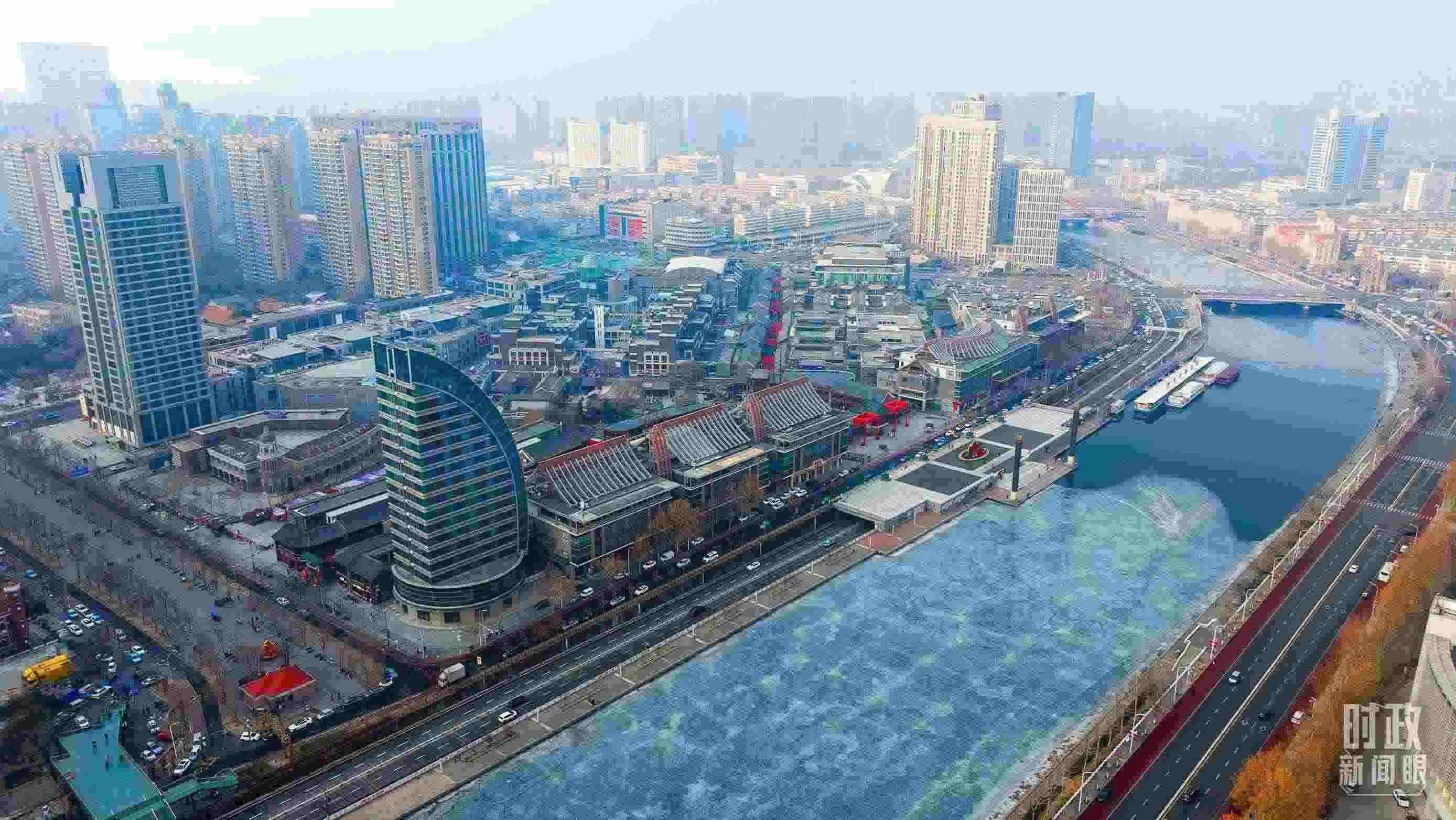 △天津航拍。（總臺記者劉功河拍攝）