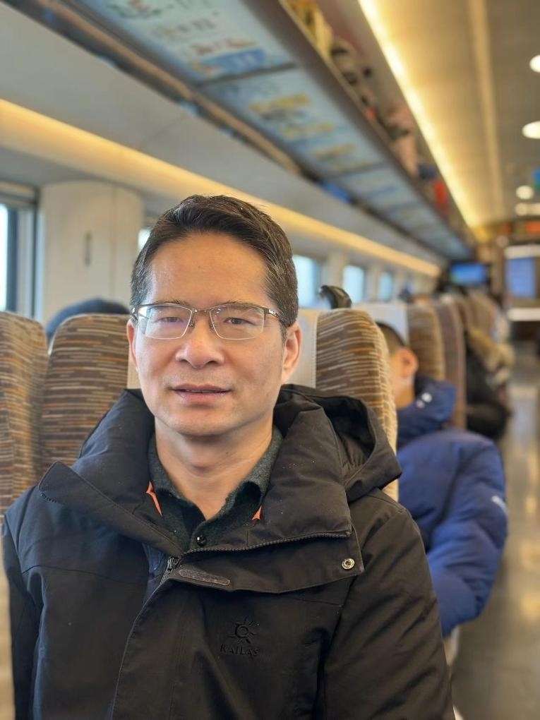 楊萬(wàn)坤乘坐高鐵往返京津。（采訪對(duì)象供圖）