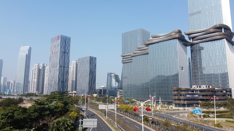 2024年1月1日，廣東珠海，橫琴粵澳深度合作區(qū)樓群。