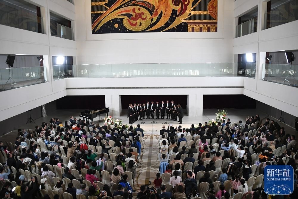 3月21日拍攝的“春暖·金融街韻律專場(chǎng)音樂(lè)會(huì)”現(xiàn)場(chǎng)。新華社記者 任超 攝