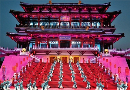 2023年5月18日至19日，中國—中亞峰會在陜西省西安市舉行。圖為中國—中亞峰會歡迎儀式現(xiàn)場（2023年5月18日攝）。申宏攝/本刊