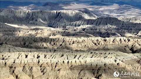 西藏阿里地區(qū)札達(dá)土林國家地質(zhì)公園。人民網(wǎng)記者 次仁羅布攝