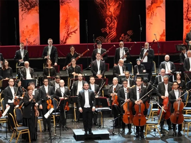 阿爾及爾歌劇院交響樂團演出活動現(xiàn)場。蘇州交響樂團供圖