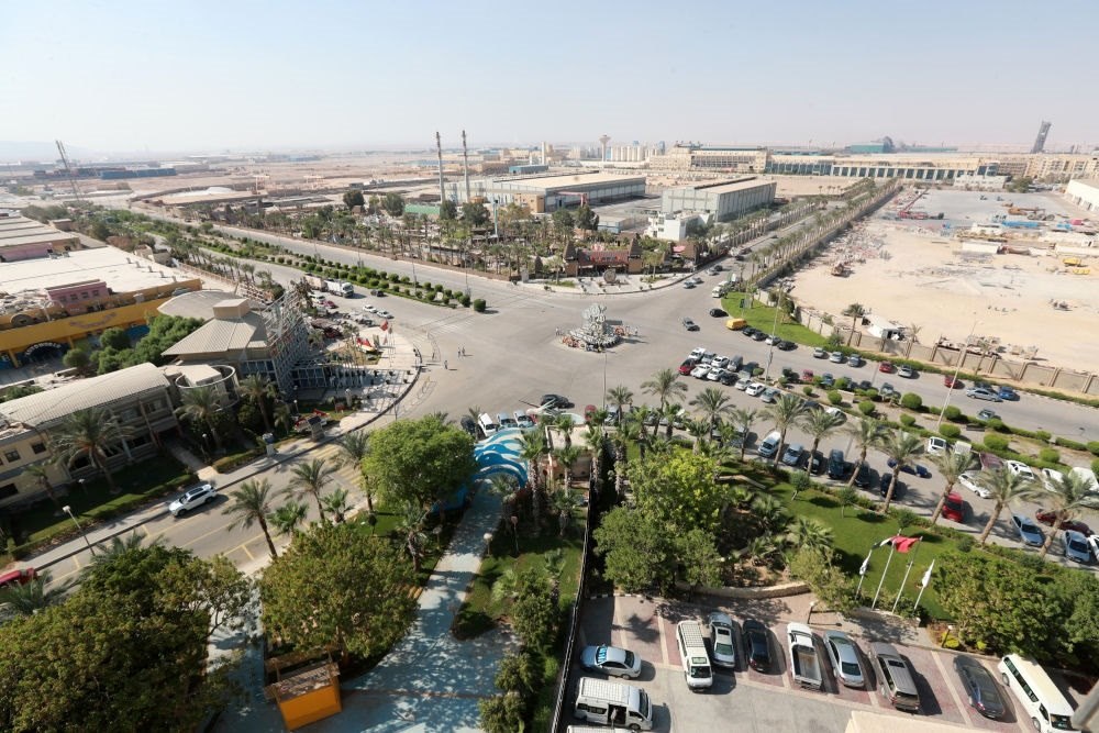 這是2023年8月10日在埃及蘇伊士省拍攝的中埃·泰達(dá)蘇伊士經(jīng)貿(mào)合作區(qū)。新華社記者 隋先凱 攝