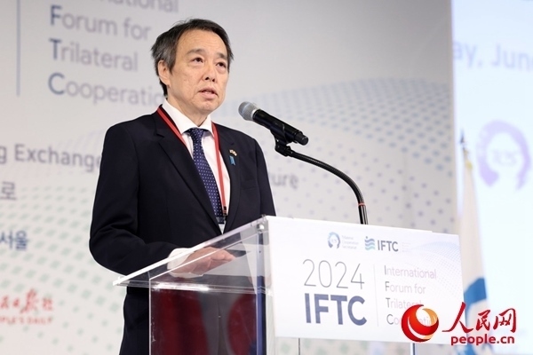 日本駐韓國(guó)大使水島光一致辭。主辦方供圖