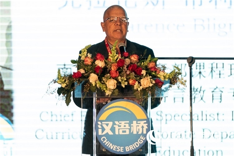 南非基教部專家克拉倫斯·布利格諾特做主旨發(fā)言。人民日?qǐng)?bào)非洲中心分社 希拉茲·莫林?jǐn)z