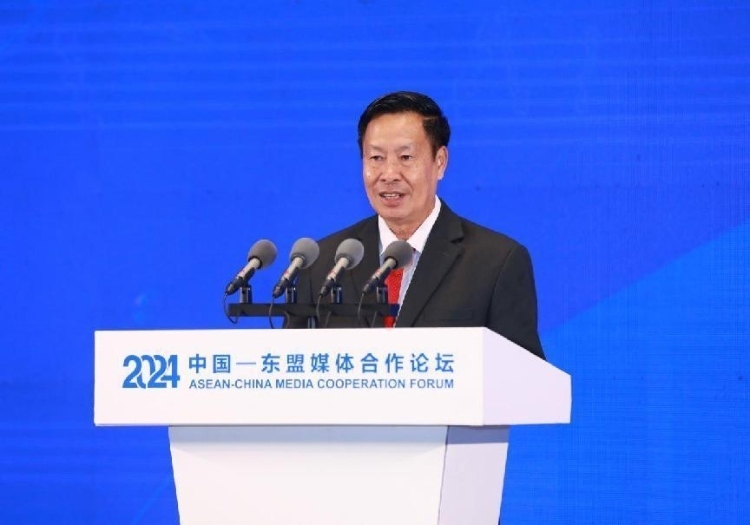 坡西·喬馬尼馮致辭。中國(guó)外文局供圖