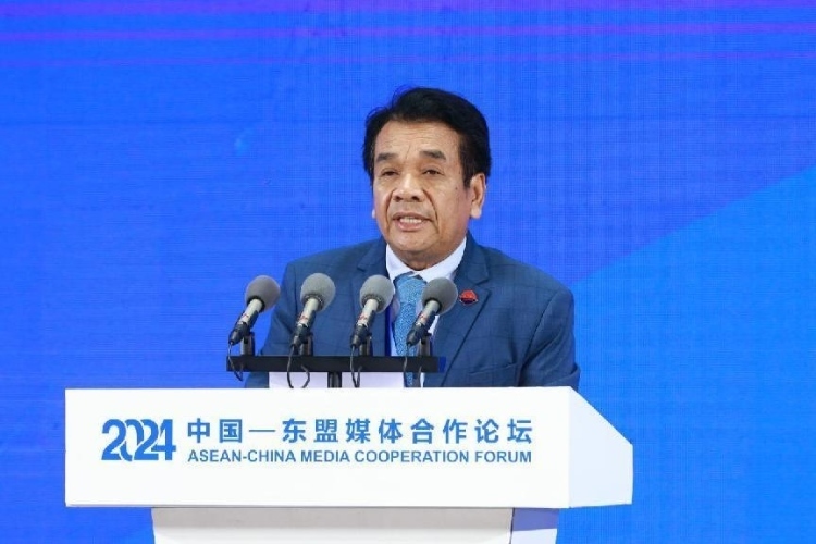 韓桑阿致辭。中國(guó)外文局供圖