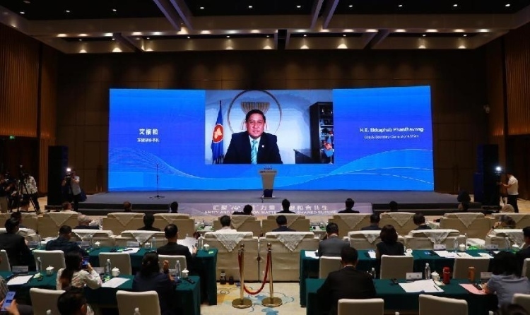  艾格帕視頻致辭。中國(guó)外文局供圖