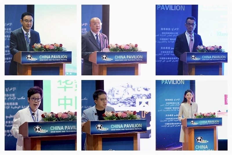 中國(guó)視聽(tīng)機(jī)構(gòu)代表推介優(yōu)秀作品。主辦方供圖