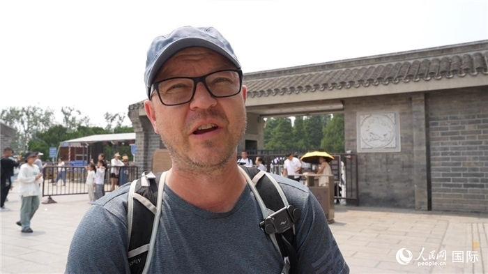 圖為德國籍游客安德烈亞斯·西伯特。人民網(wǎng)記者 吳超嵐攝
