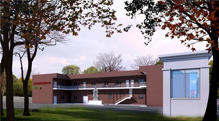 圖3：圖為孔子學院教學樓項目效果圖。四川路橋供圖