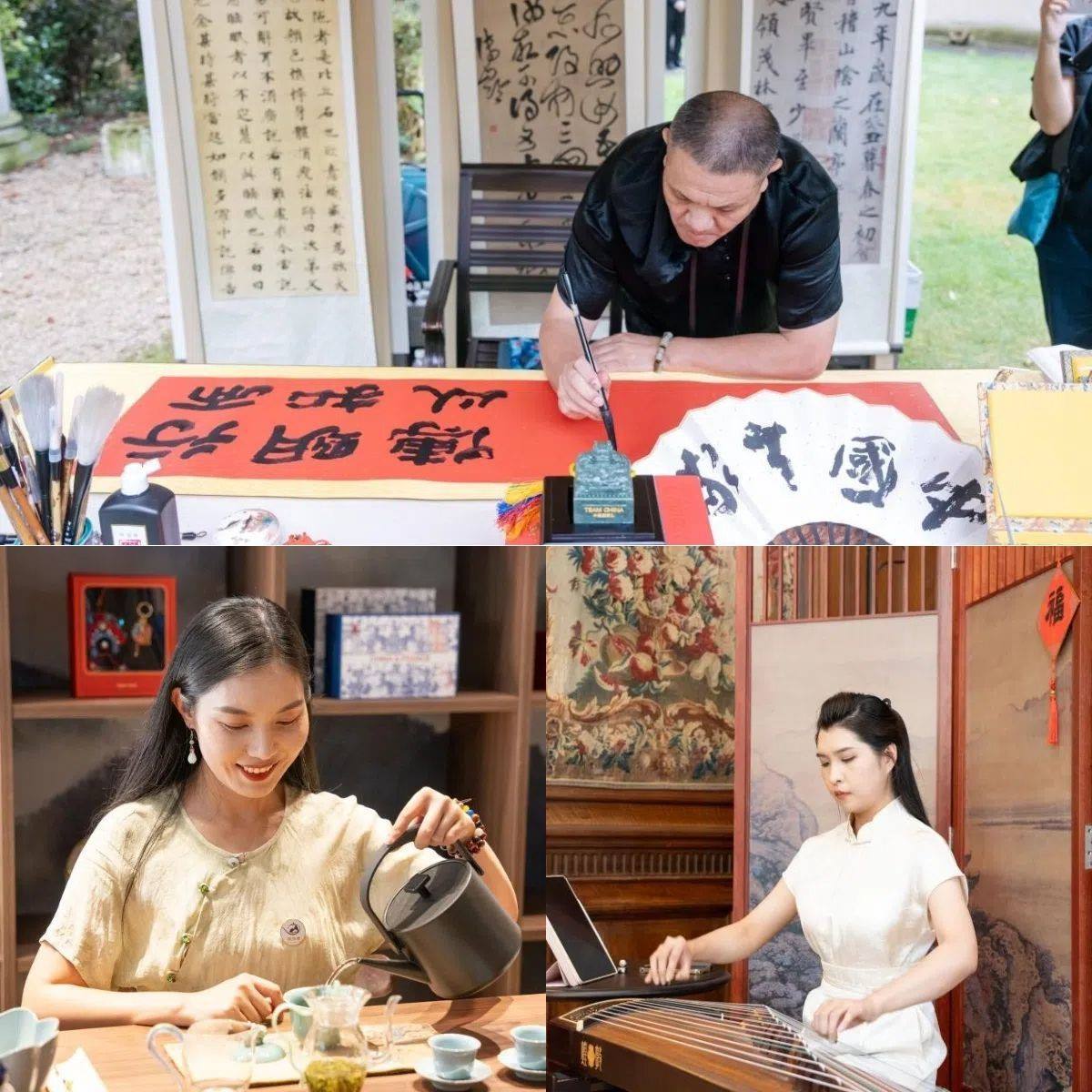 中國(guó)非遺與傳統(tǒng)文化展區(qū)引人入勝。 “中國(guó)之家”供圖