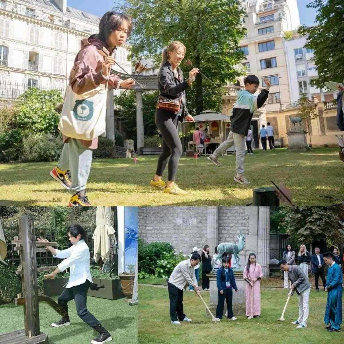 中國(guó)傳統(tǒng)體育項(xiàng)目互動(dòng)體驗(yàn)區(qū)樂(lè)趣橫生。“中國(guó)之家”供圖