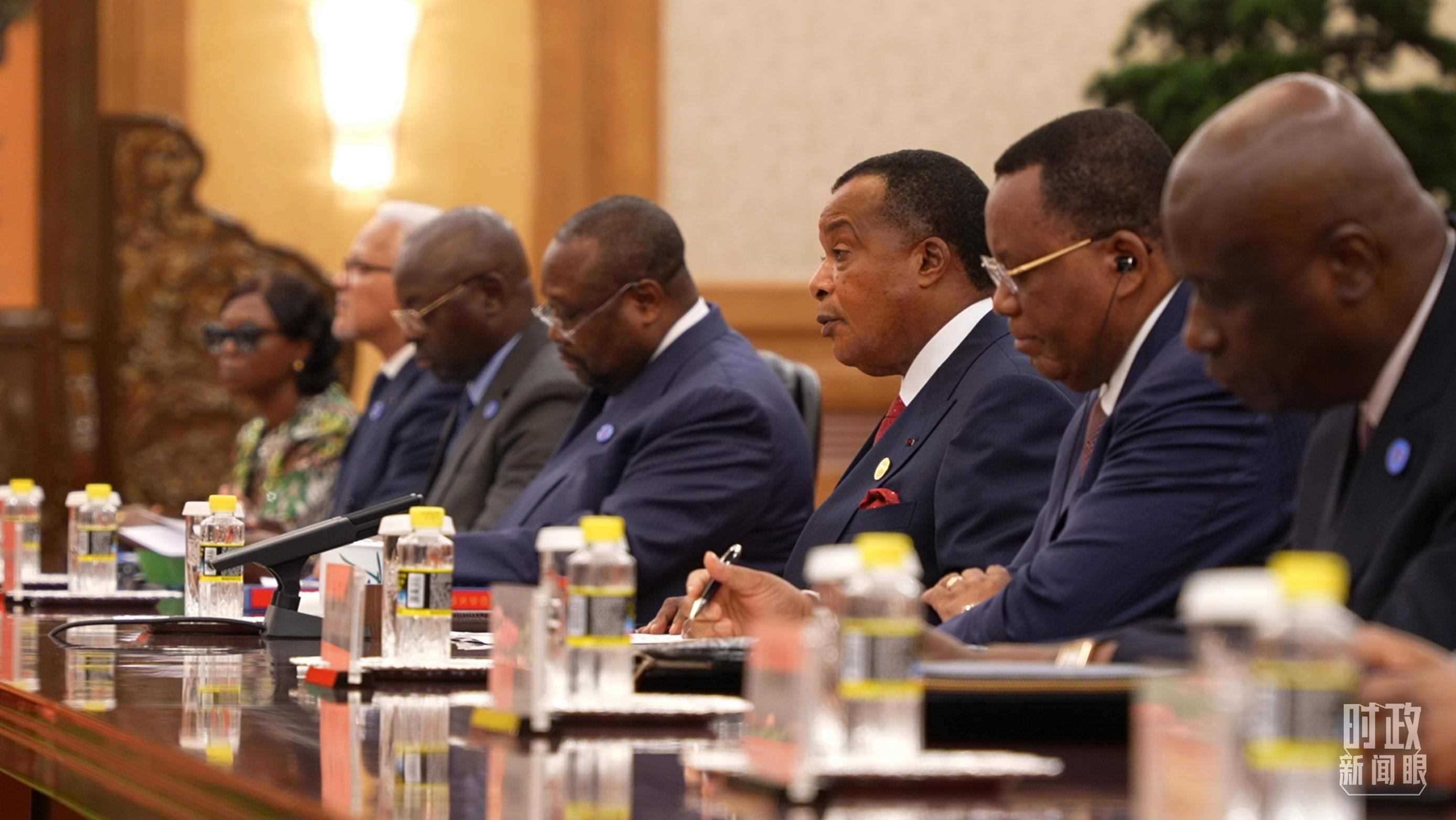 剛果（布）總統(tǒng)薩蘇。（總臺(tái)央視記者蔣碩拍攝）