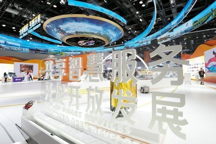 這是2024年9月11日拍攝的國家會議中心內(nèi)景。新華社記者 鞠煥宗 攝