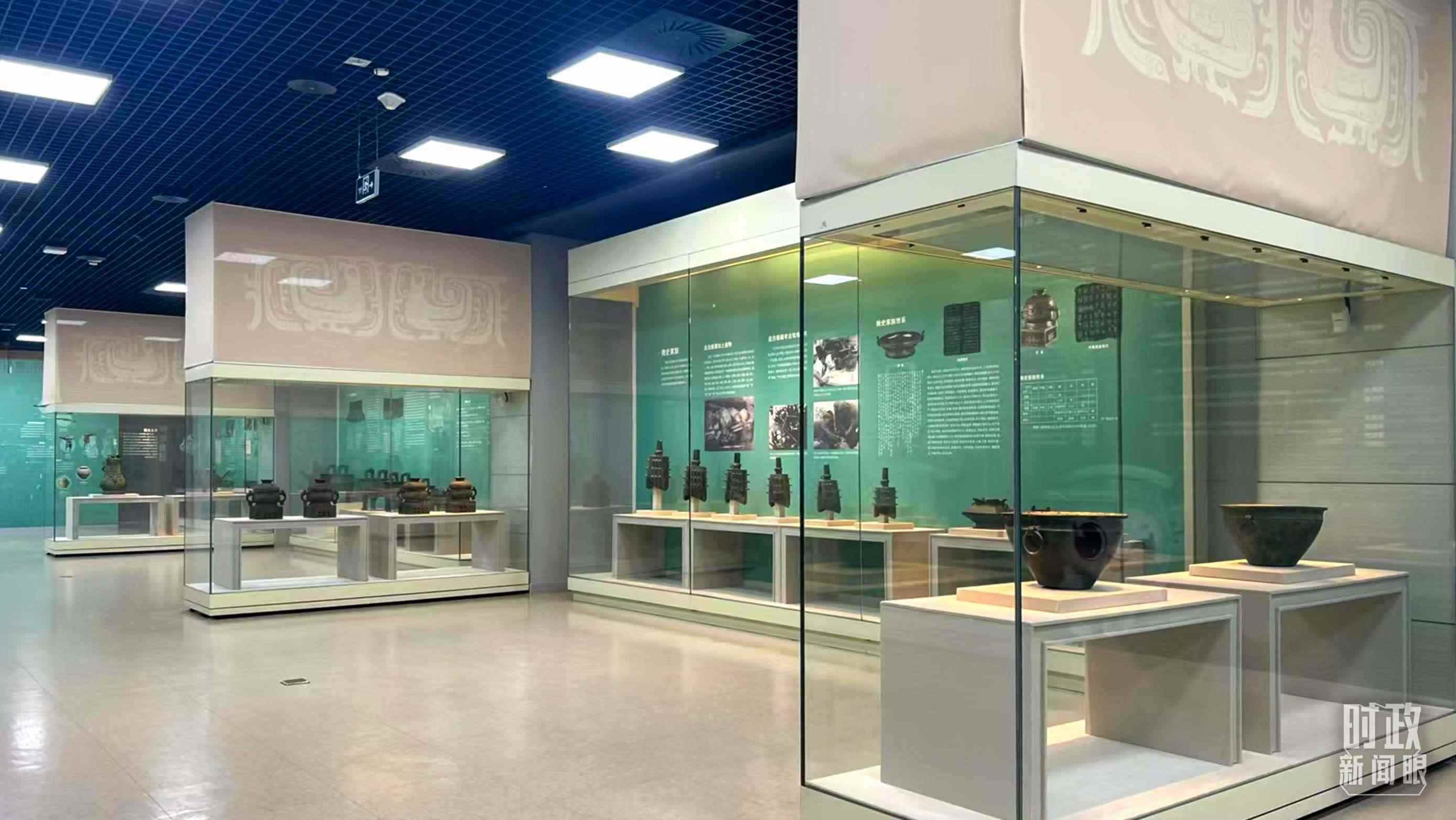△ 寶雞青銅器博物院內(nèi)展陳。（總臺記者崔剛拍攝）