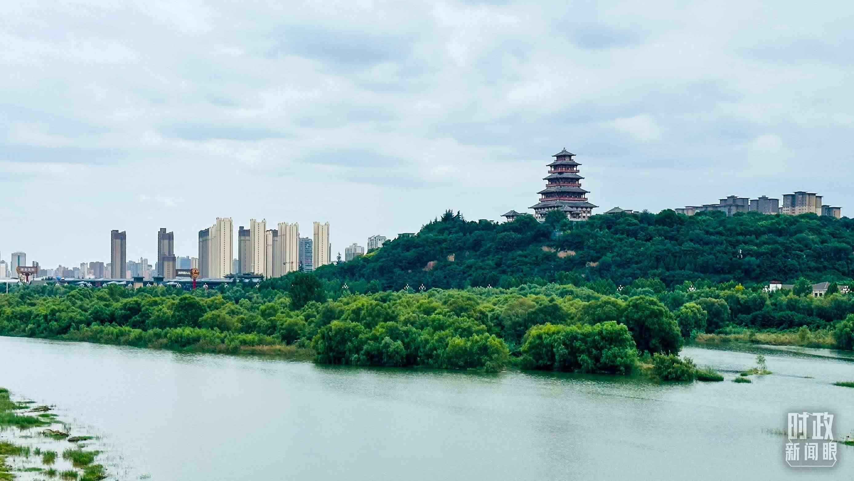 △黃河的第一大支流——渭河。（總臺央視記者范一鳴拍攝）