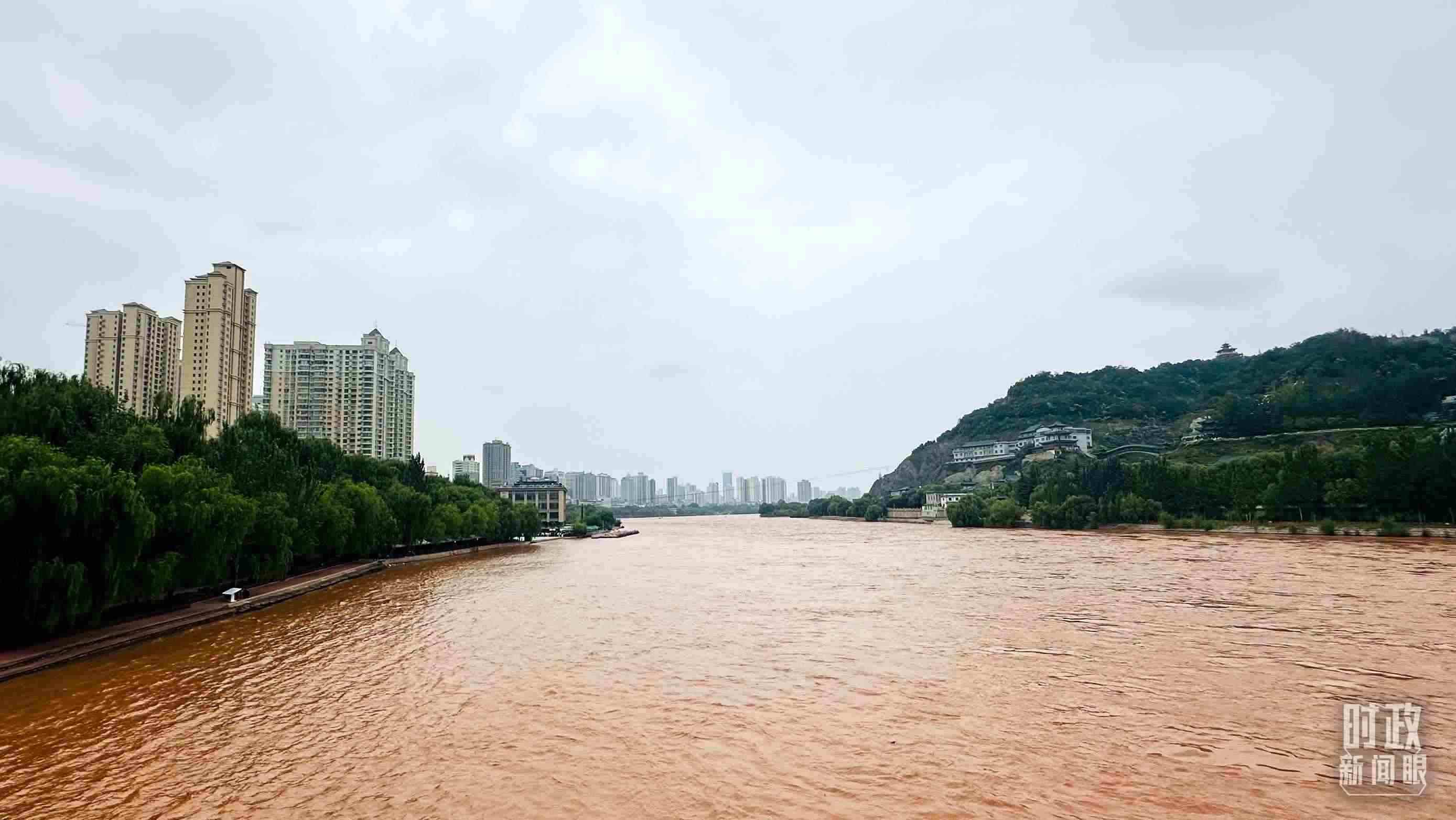 △黃河蘭州段。（總臺央視記者范一鳴拍攝）