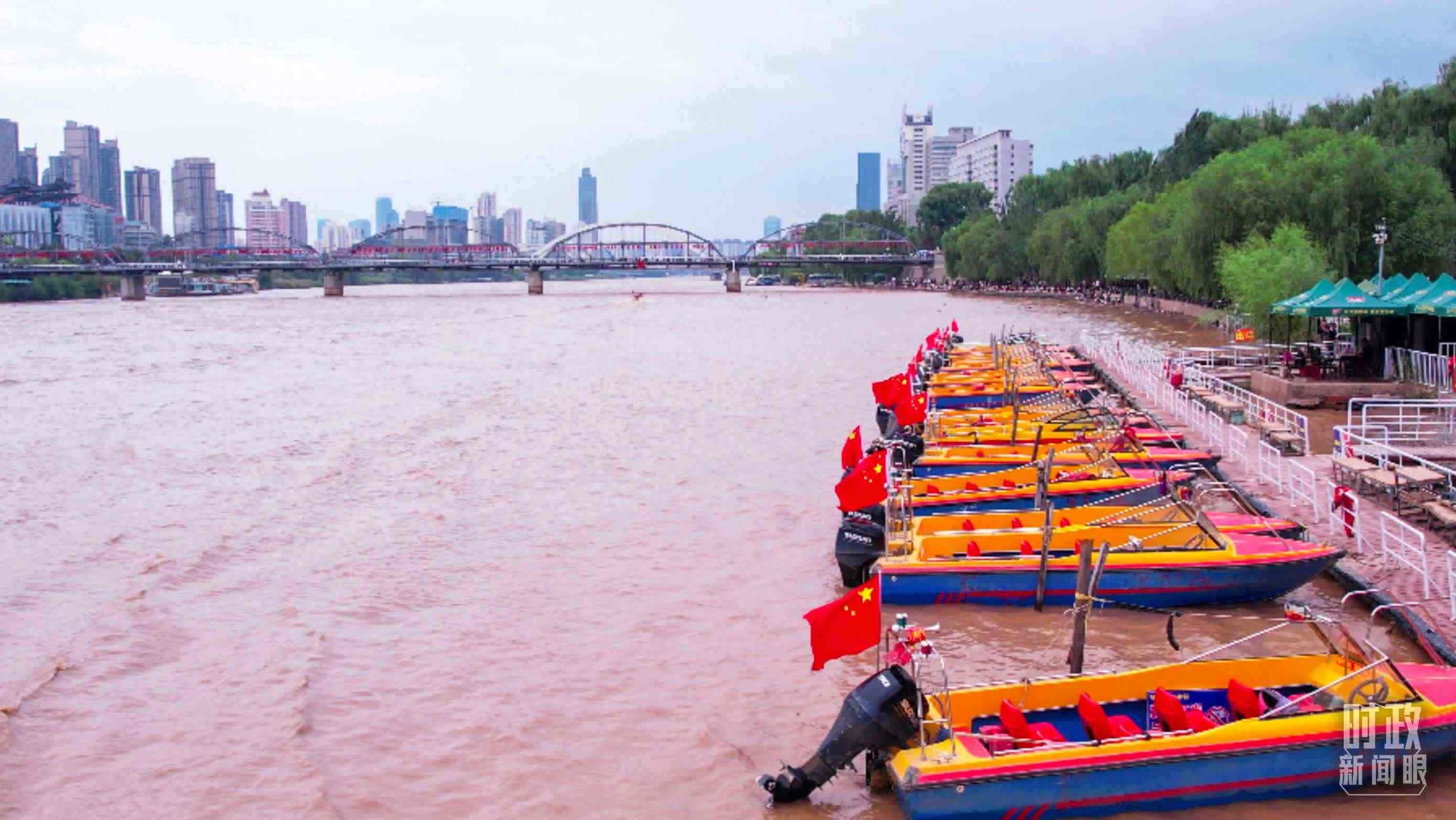 △黃河蘭州段。（總臺記者張吉瑞拍攝）
