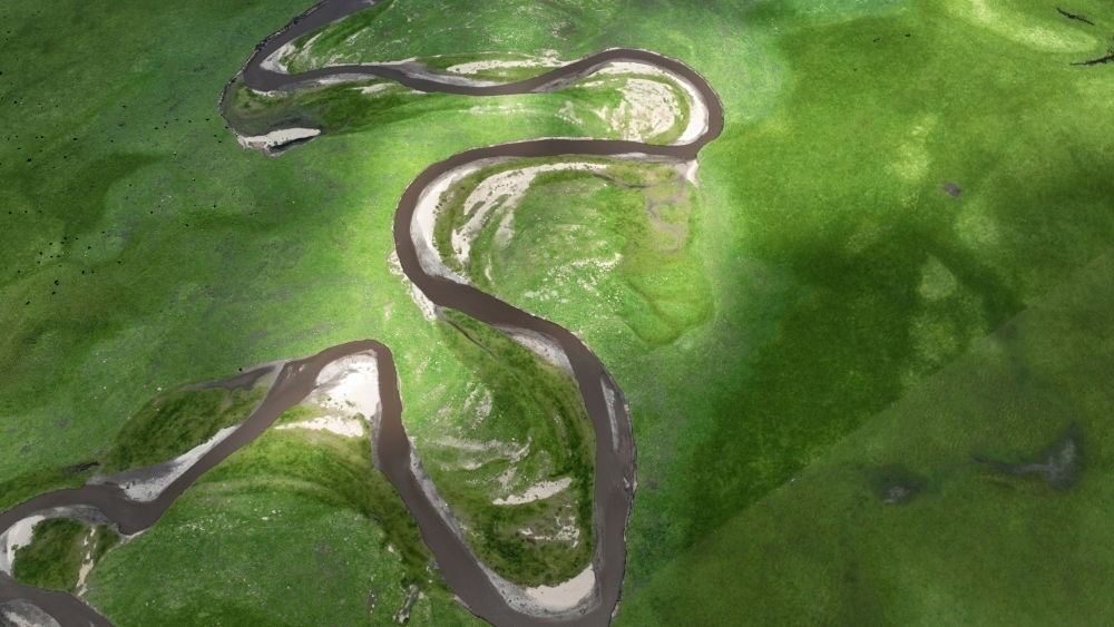 2023年7月6日在甘肅省甘南藏族自治州瑪曲縣拍攝的阿萬倉濕地景色（無人機照片）?，斍鷿竦卣嫉?62萬畝，是黃河上游重要的水源涵養(yǎng)區(qū)和生態(tài)功能區(qū)，被譽為“黃河之腎”。