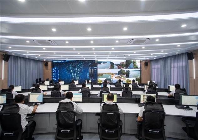 位山灌區(qū)智慧調(diào)度中心 。受訪者供圖