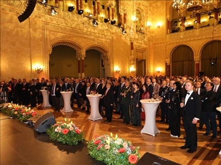 招待會現(xiàn)場。中國駐匈牙利大使館供圖