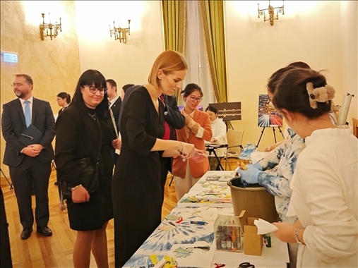 招待會現(xiàn)場。中國駐匈牙利大使館供圖