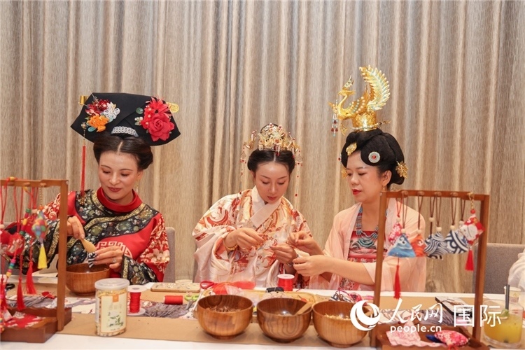 中國(guó)傳統(tǒng)文化展示。人民網(wǎng)記者任皓宇攝