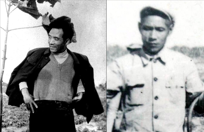 拼版照片：左圖為焦裕祿資料照片；右圖為谷文昌資料照片。